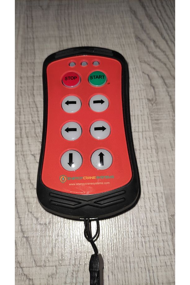 ENDÜSTRİYEL MOBİL VİNÇ UZAKTAN KUMANDA LİFT KUMANDASI 6 BUTON TEK HIZ 10-30V DC - 1