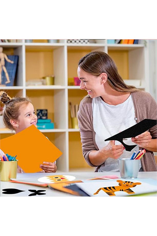 Kendinden yapışkanlı kadife kumaş , sanat el işi , resim çerçevesi, takı kutusu, siyah (10 adet) - 6