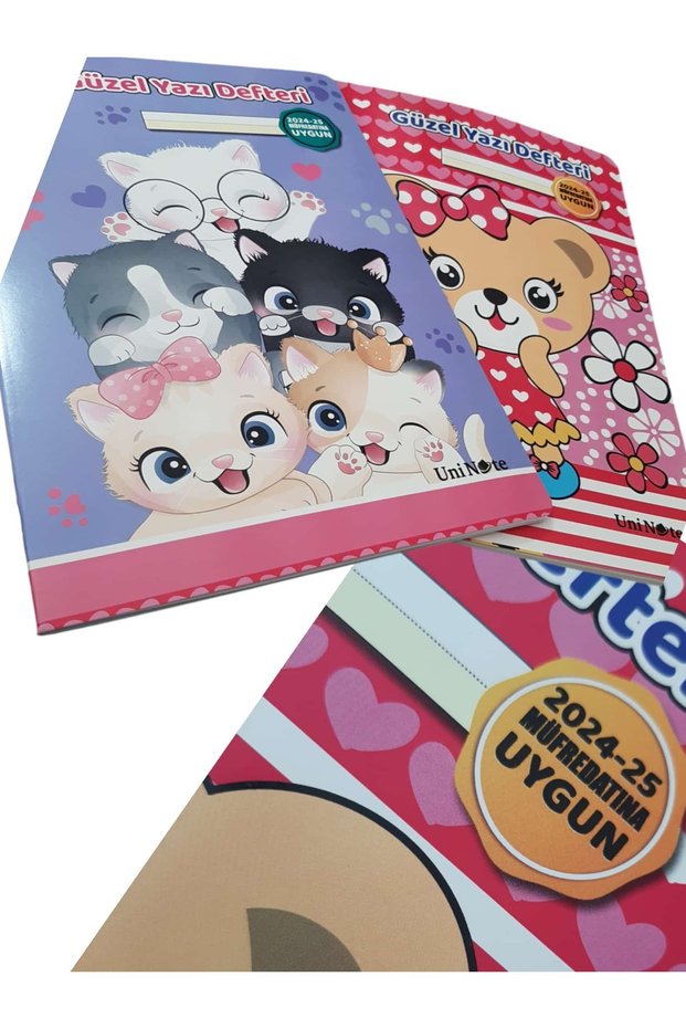 (2 Pcs) Lovely Writing Notebook Suitable for New Curriculum for Girl A4 Size, 30 Sheets, Stitched Cardboard Cover