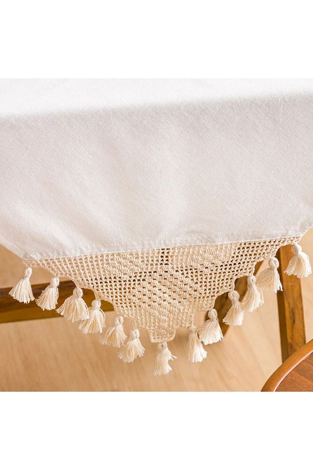 LCW HOME Dantelli Masa Örtüsü 90x90 Cm - 3