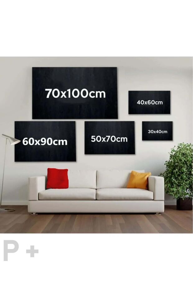 Kabartma Görünümlü Modern Siyah Çiçekler Dekoratif 3D Kanvas Duvar Tablo - 2