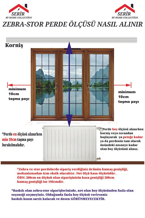 Taraftar Lacivert Sarı Yıldız Baskılı Zebra Perde Genç Çocuk Odası Zebra Perde Sr-3325 - 2