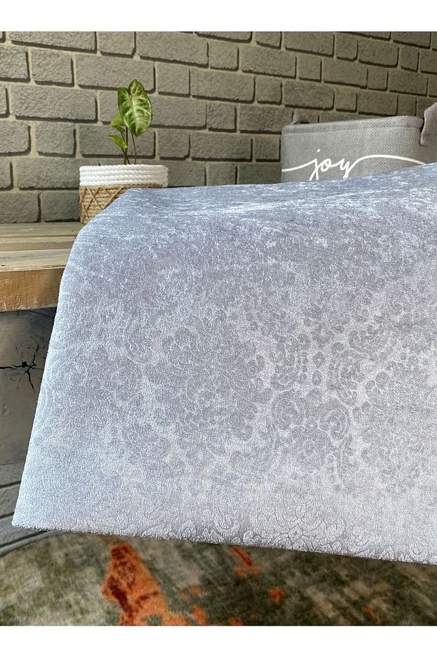 Damask Süngerli Koltuk Örtüsü Siyah Çekyat Örtüsü Kanepe Örtüsü. - 1