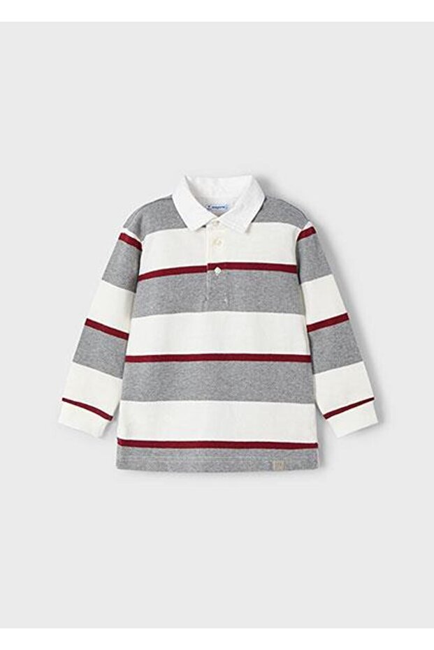 Boy's Polo Collar Long Sleeve T-Shirt 04104 078