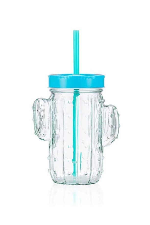 LCW HOME Cam Kaktüs Desenli Bardak 400 Ml - 4