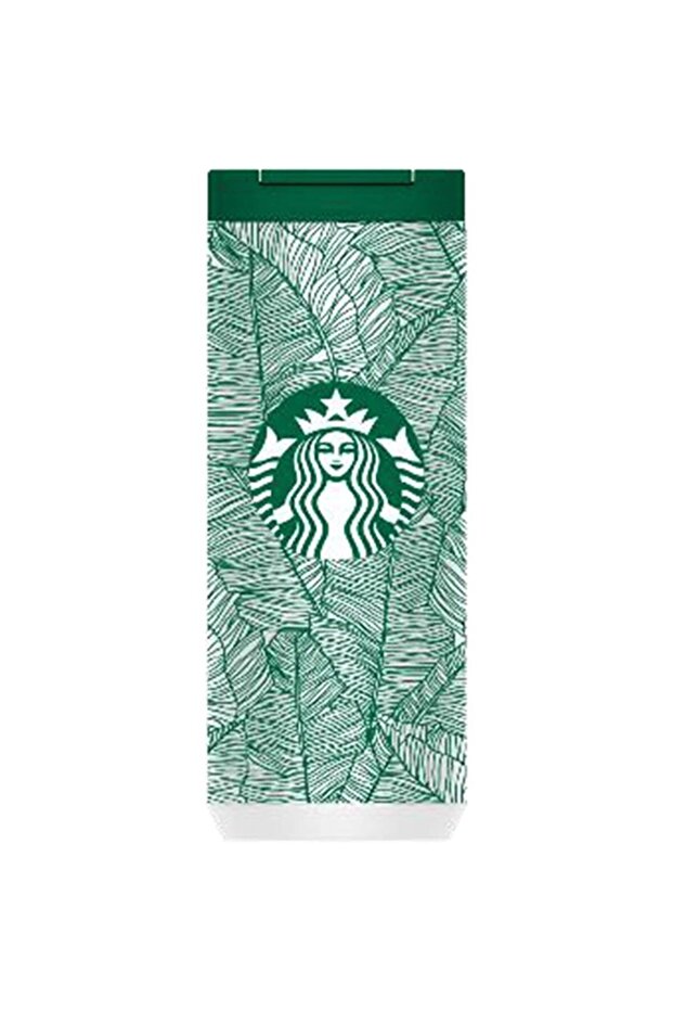 ® Paslanmaz Çelik Yaprak Desenli Termos 355 Ml - 1