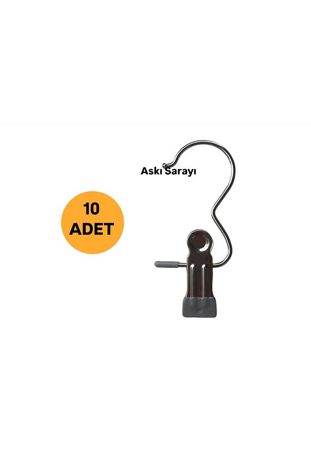 Mandallı Eşarp Ve Şal Askısı Premium Özel Seri 10 Adet - 1