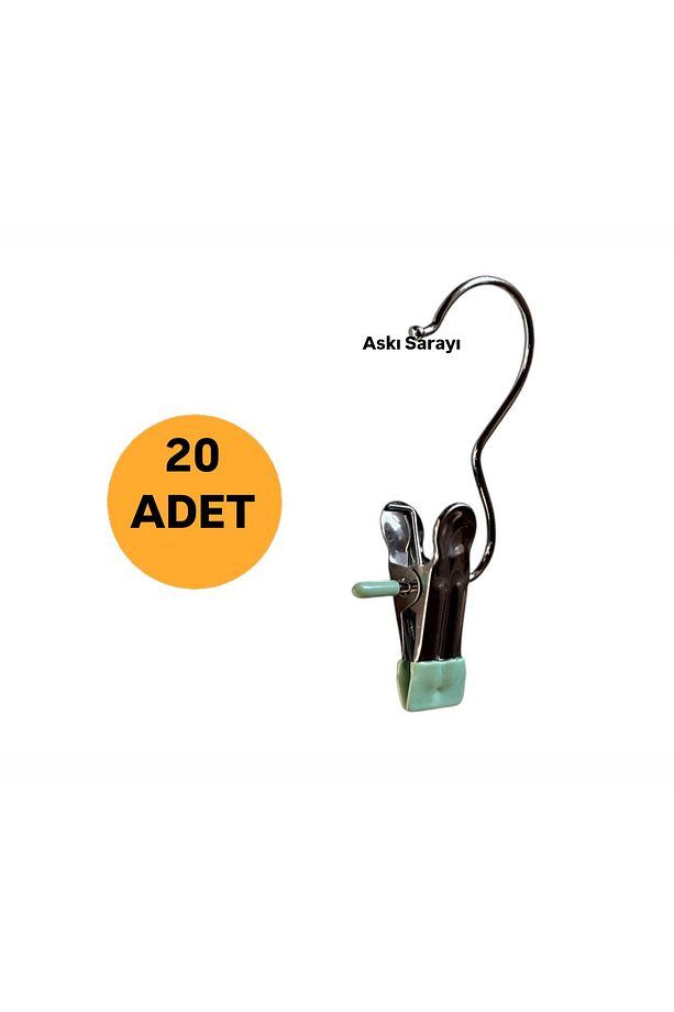 Mandallı Eşarp Ve Şal Askısı Premium Özel Seri 20 Adet - 1