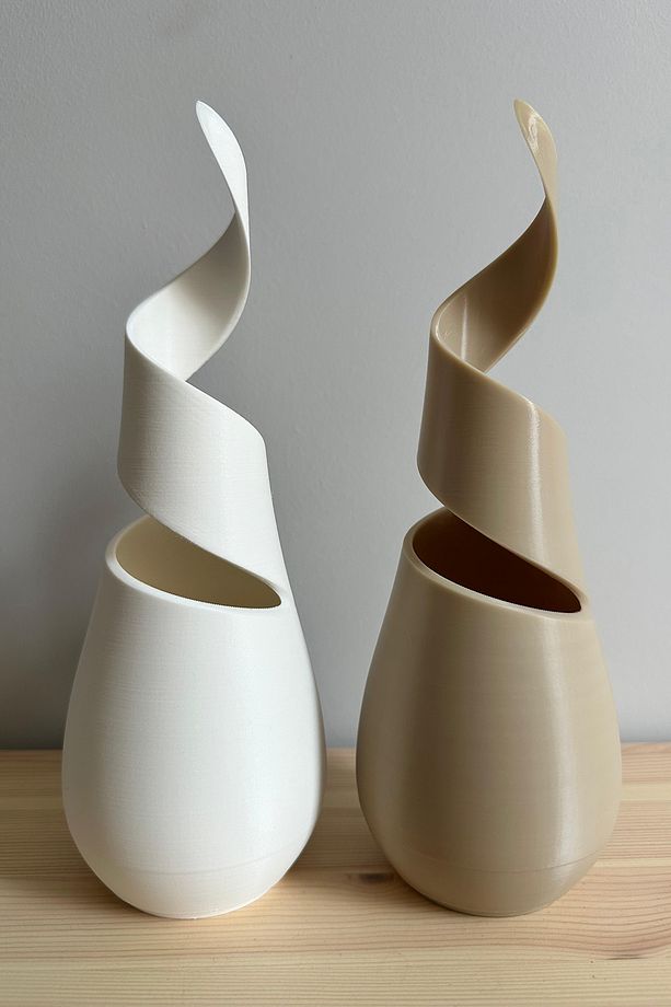 Sarmal Vazo 2li Set Dekoratif Modern Sade Şık Minimal 23cm - 5