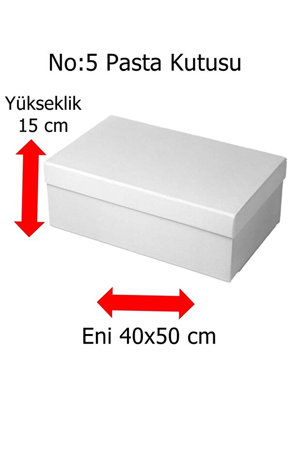 Pasta Kutusu No:5 -15x40x50 Cm Ebatlarda 1 Adet Gelecektir - 1