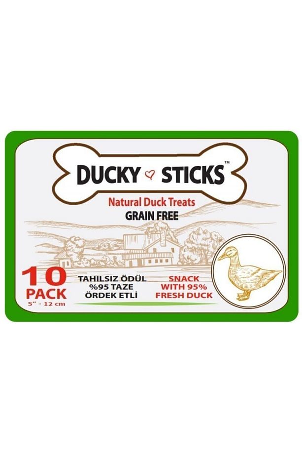 Ducky Sticks - Tahılsız Ördek Eti Çubukları - 2'li Set - 20'li Paket - 3