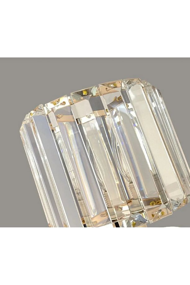 Modern Lüks Kristal Taşlı Aplik Elektrikle Çalışır Gold Sarı 1 Adet - 2