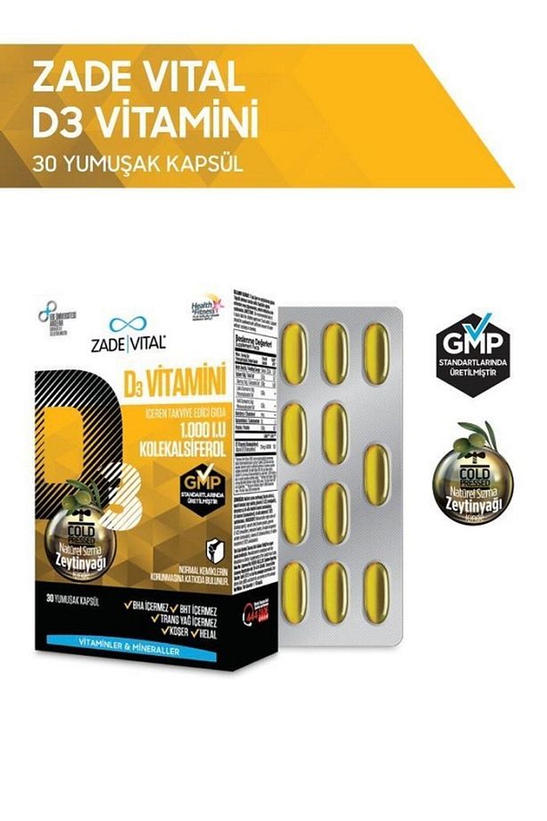 D3 Vitamini 30 Yumuşak Kapsül - 1.000 I.U. - 1