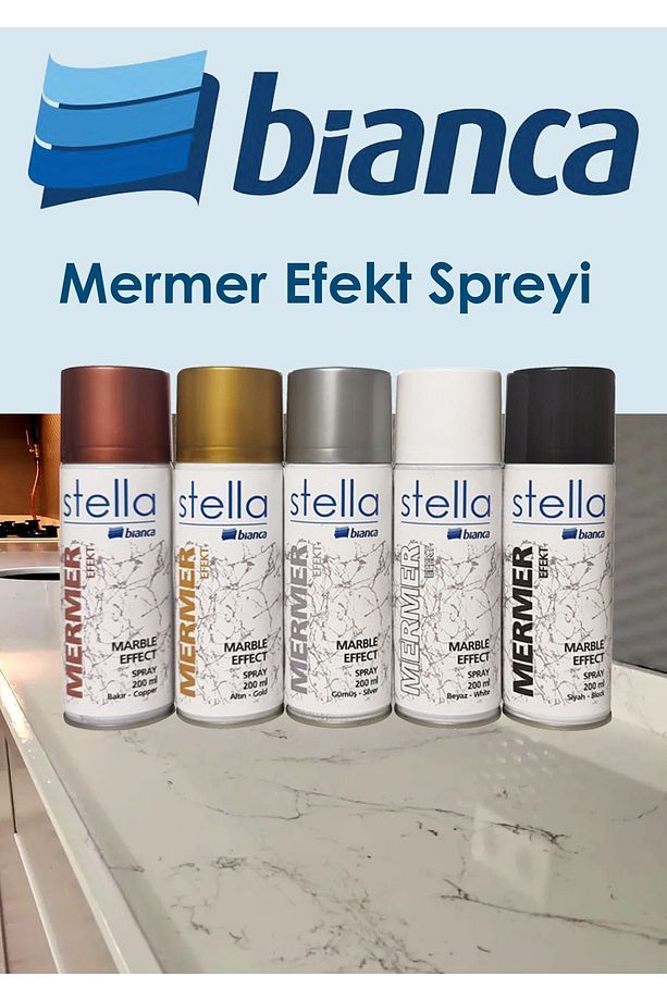 Stella Mermer Efekt Spreyi Siyah - 2