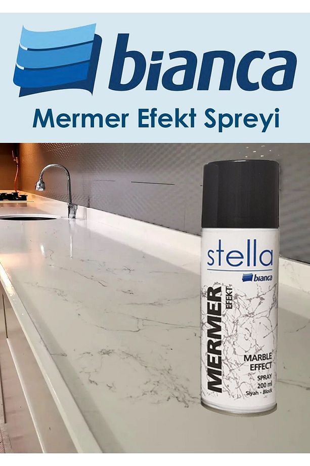 Stella Mermer Efekt Spreyi Siyah - 1