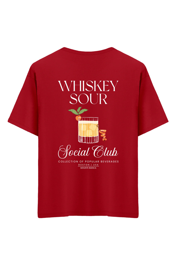 تي شيرت Whiskey Sour للجنسين - مقاس كبير