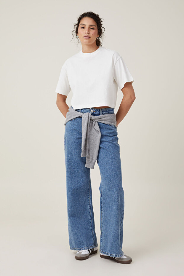 Premium Regular Fit Crop T-Shirt - Basic - 2
