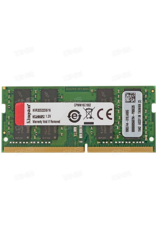16gb Ddr4 3200mhz Kvr32s22d8/16 Notebook Ram - 2