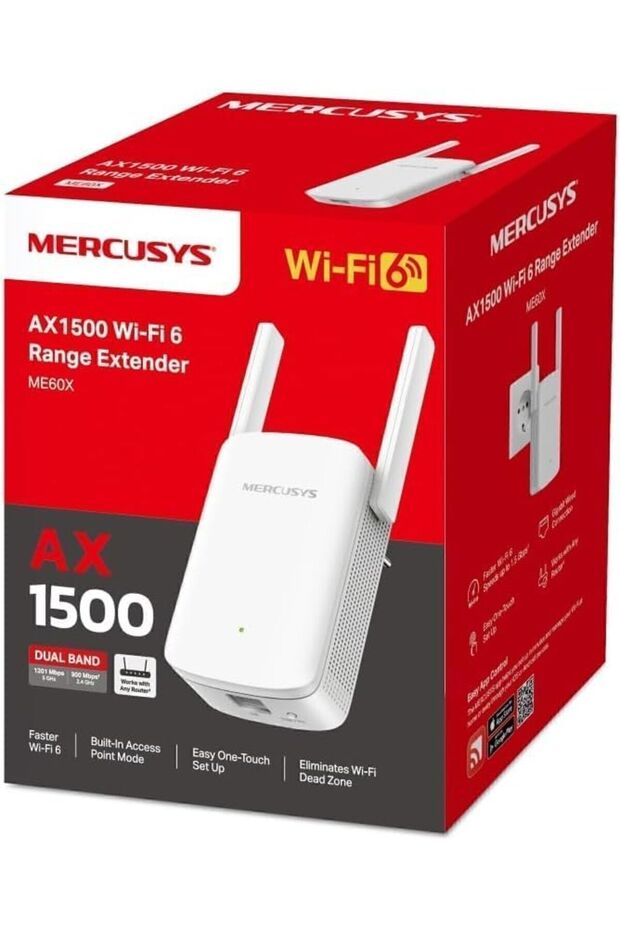 ME60X, AX1500 Mbps, 1 Gigabit Bağlantı Noktası ve 2 Harici Anten - 5