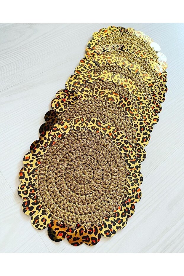 Leopar Pullu Bardak Altlığı - 1