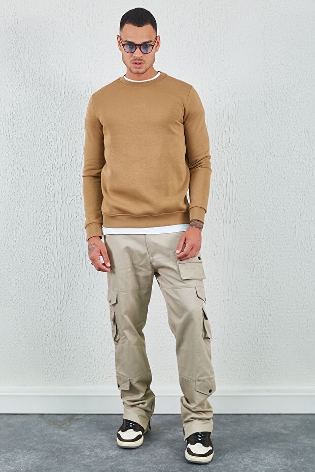 طاقم الرقبة الأساسية الحد الأدنى المطبوعة العرق التربة - 6