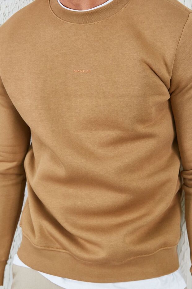 طاقم الرقبة الأساسية الحد الأدنى المطبوعة العرق التربة - 4