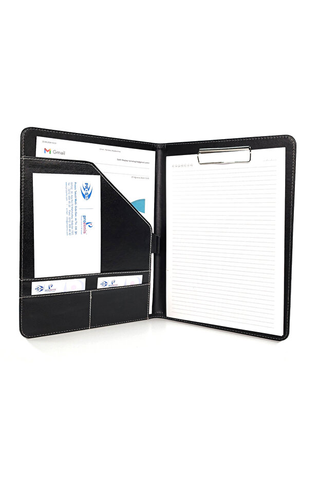 Pr2115 A4 Memo Pad File Secretariat with Leather Cover for Meeting