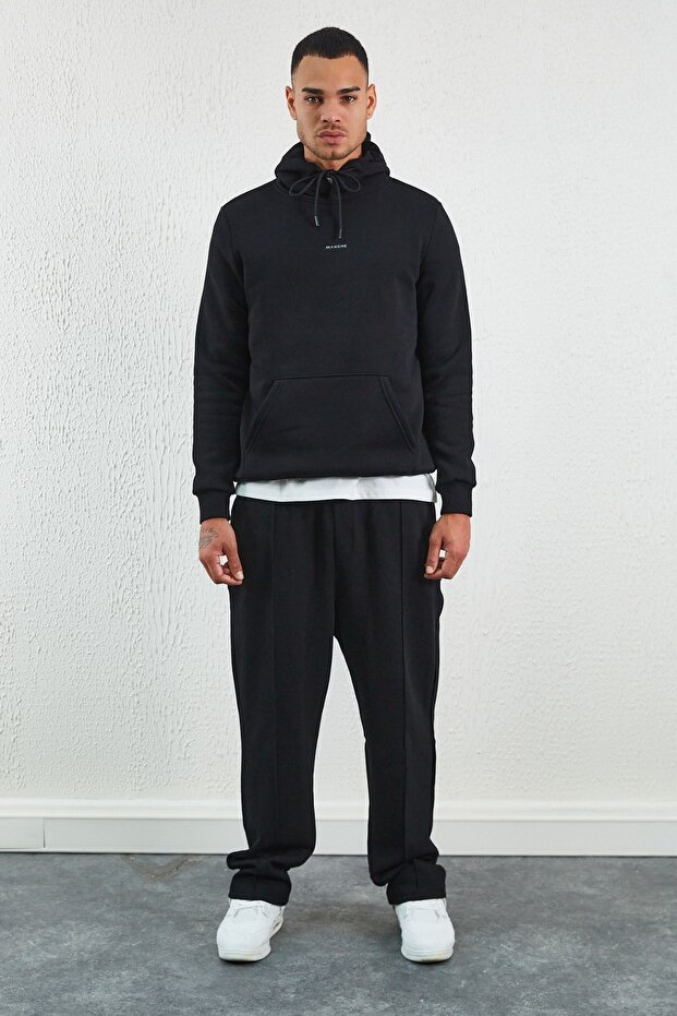 مقنعين الأساسية الحد الأدنى مطبوعة العرق الأسود - 7