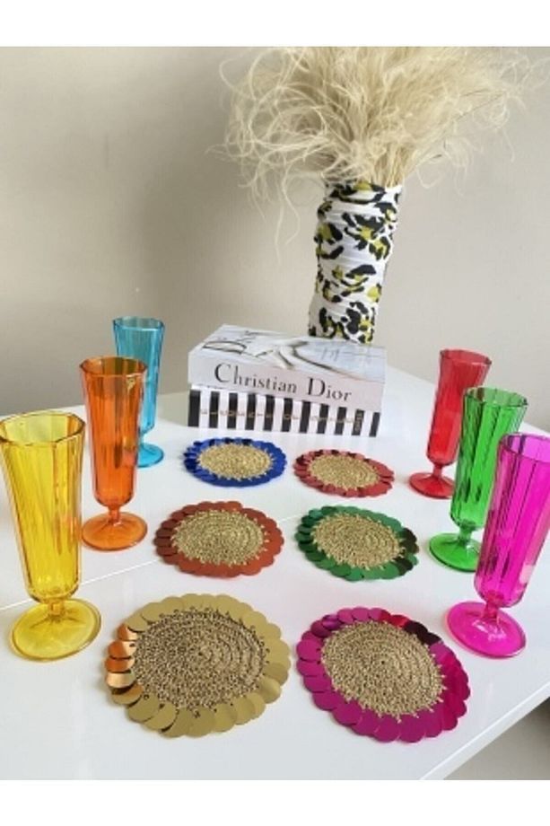 Pullu Sunum Supla Kahve Altlığı Set 1 - 2