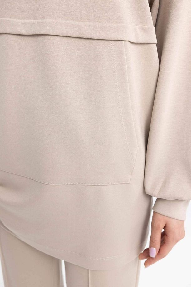 DFC - Regular Fit Bisiklet Yaka Sweatshirt Tunik - 5