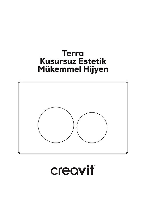 Terra Parlak Krom Kaplama Askı Rezervuar Kumanda Paneli - 6