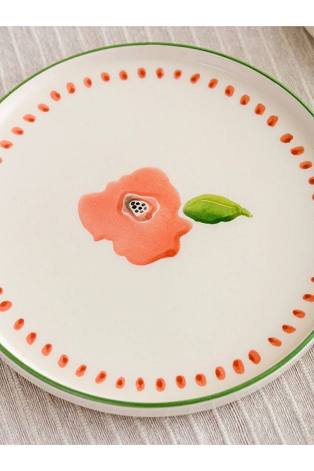 LCW HOME Çiçek Baskılı Tabak Seti 4'lü 20 Cm - 4