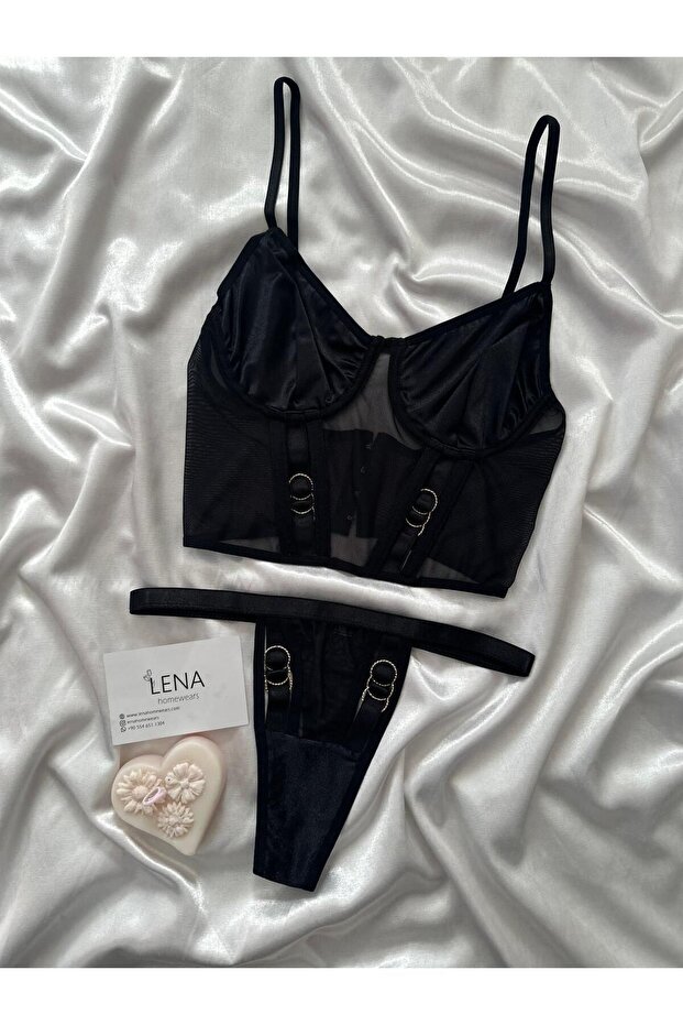 Women's Sheldy Bustier Bralet Bra Set Underwear