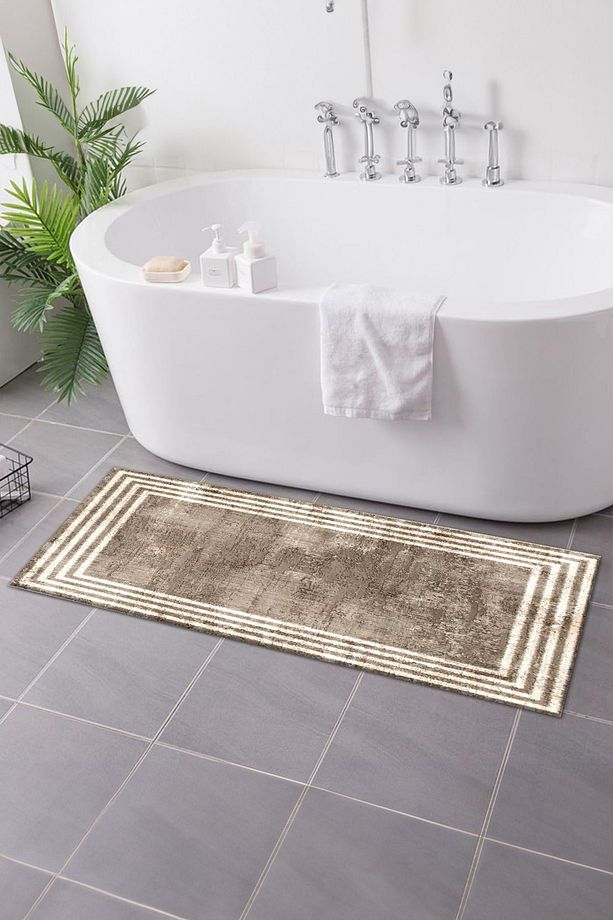 Kaymaz Taban, Yıkanabilir Lavabo Önü Paspası, Banyo Paspası, Duşakabin Önü Paspası (7) - 1
