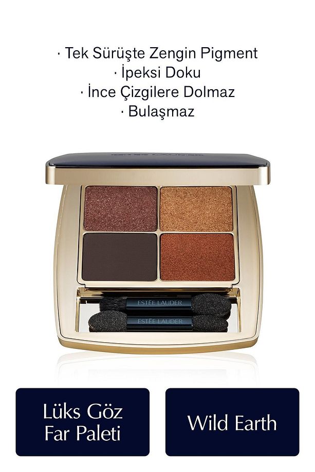 Göz Farı - Pure Color Envy Luxe Eyeshadow Quad Göz Far Paleti - Renk: 08 Wild Earth - 6gr - 1