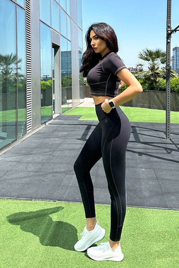 Siyah Tayt Hyper Poliamid - 1