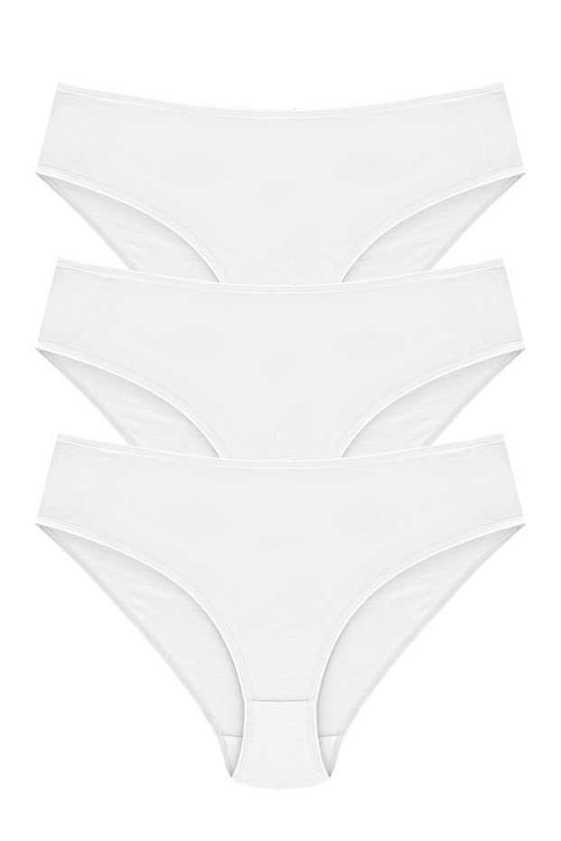 Papatya 100% Cotton High Waist Panties 3-Pack
