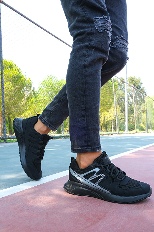 Siyah Siyah Unisex Sneaker - 1
