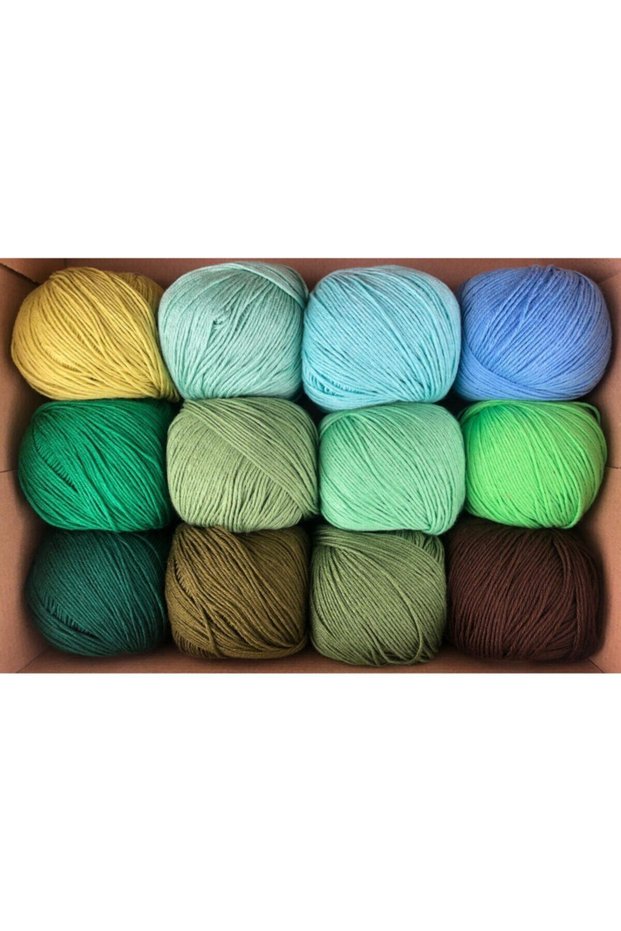 Baby Cotton Amigurumi, Punch, Hand Knitting Thread, 12 Pieces, Taka Yarn (SET 4)