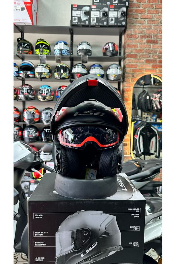 STROBE 2 MAT SİYAH KASK - 1