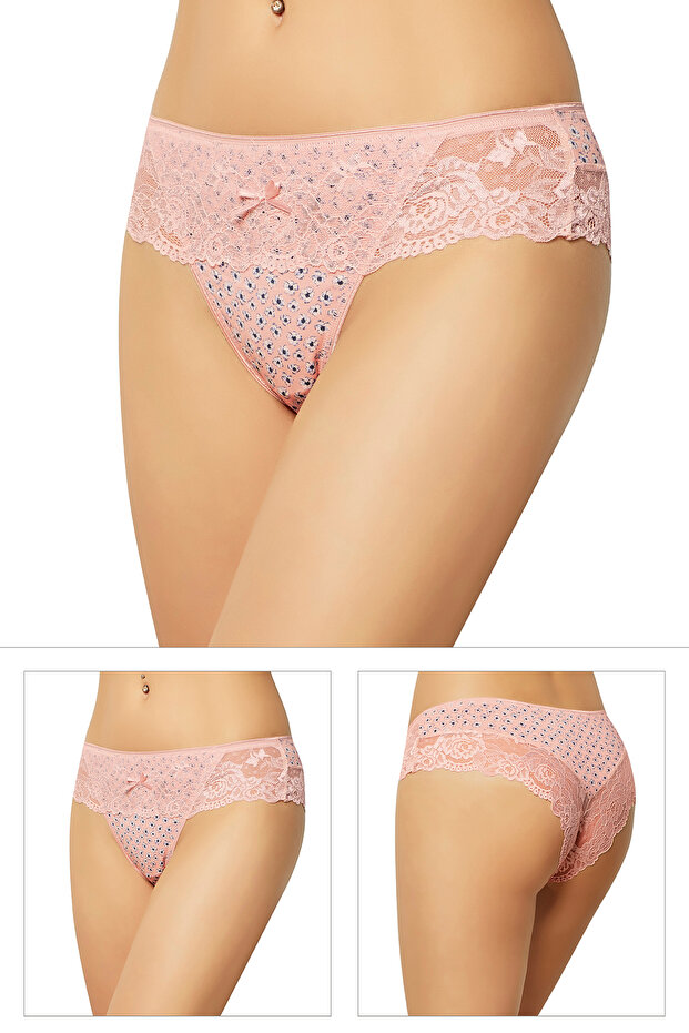 10951 DANTELLİ 3 ' LÜ  KÜLOT - 2