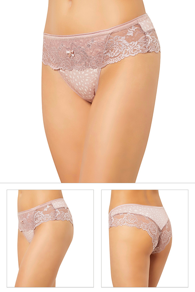 10951 DANTELLİ 3 ' LÜ  KÜLOT - 1