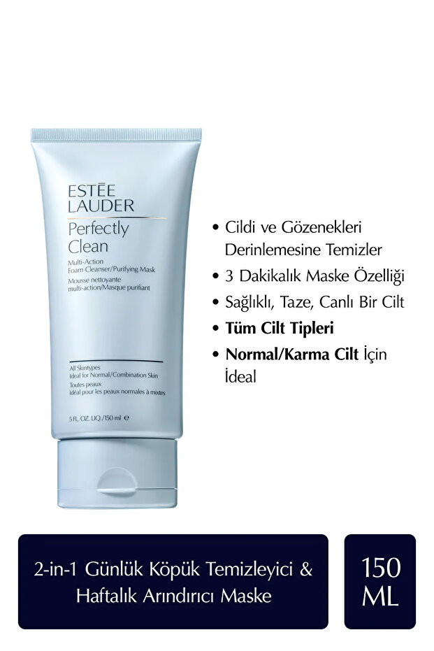 Perfectly Clean Multi-Action Foam Cleanser - Cleansing Foam and Purifying Mask 150 ml - 1