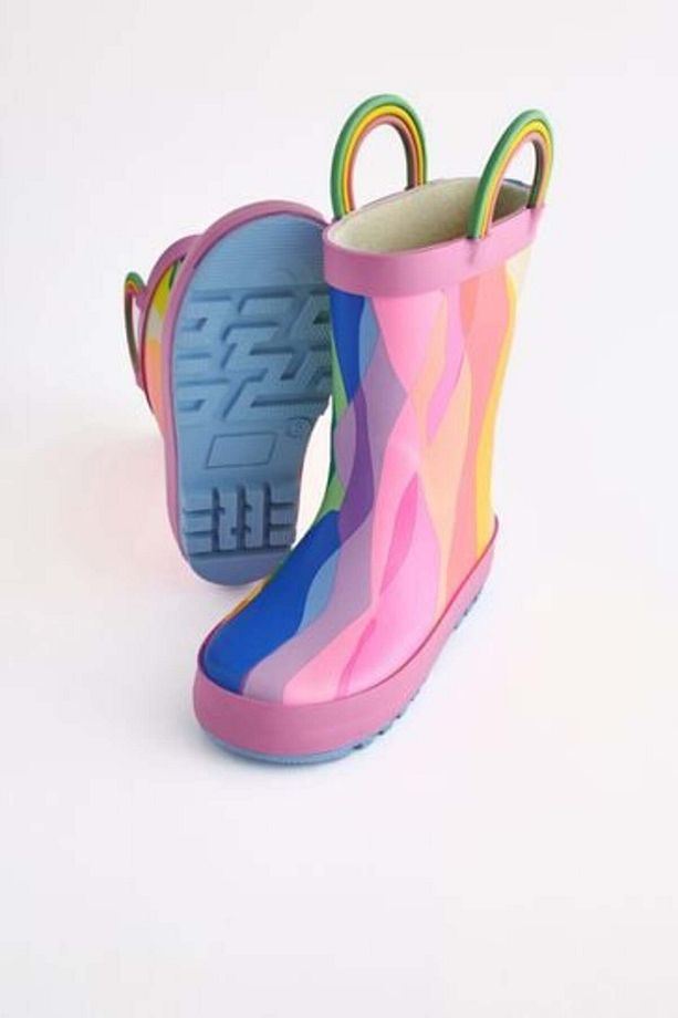 Rainbow Patterned Boots / Boots - 3
