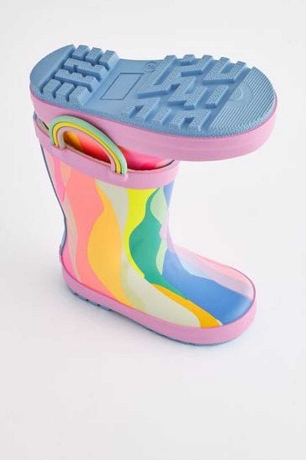 Rainbow Patterned Boots / Boots - 4