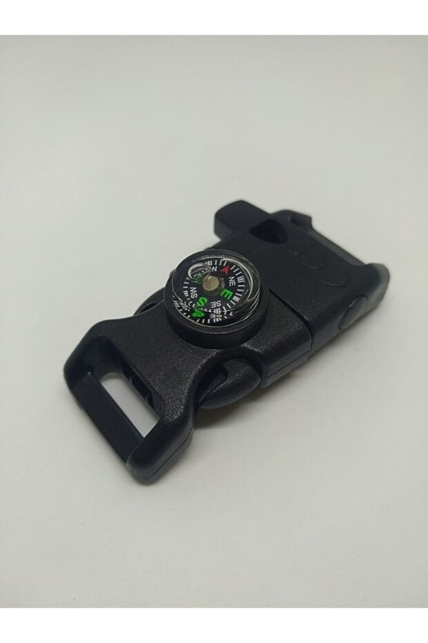 Paracord Bracelet Clip with Fire Starter Compass and Whistle Feature (5 Pieces)
