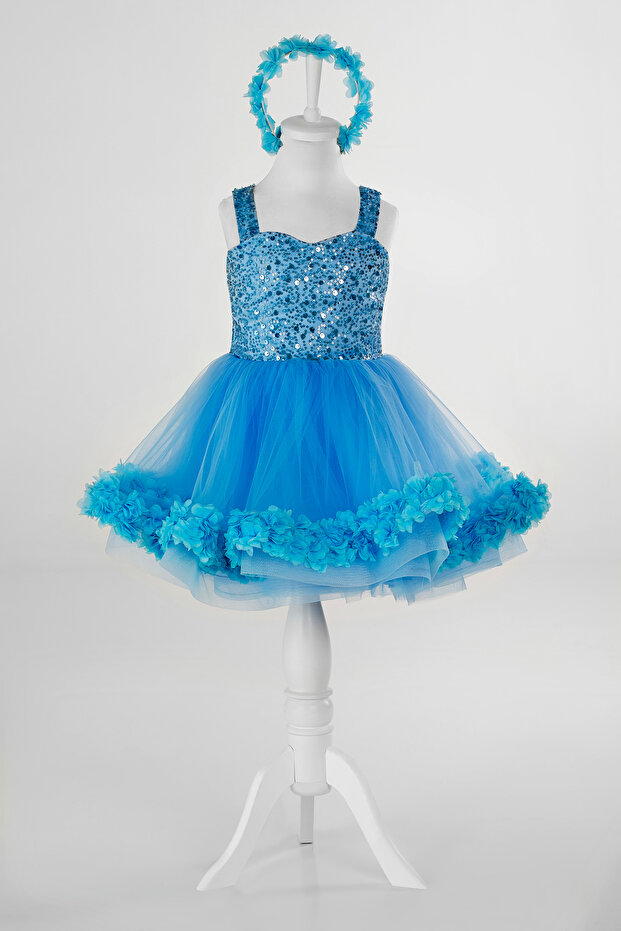 Pearl Lace Children's Evening Dress