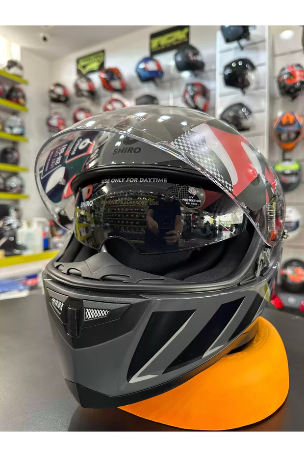 KASK FULL FACE WARRIOR RAZZE GRAFIC SUN VİZÖR - 3