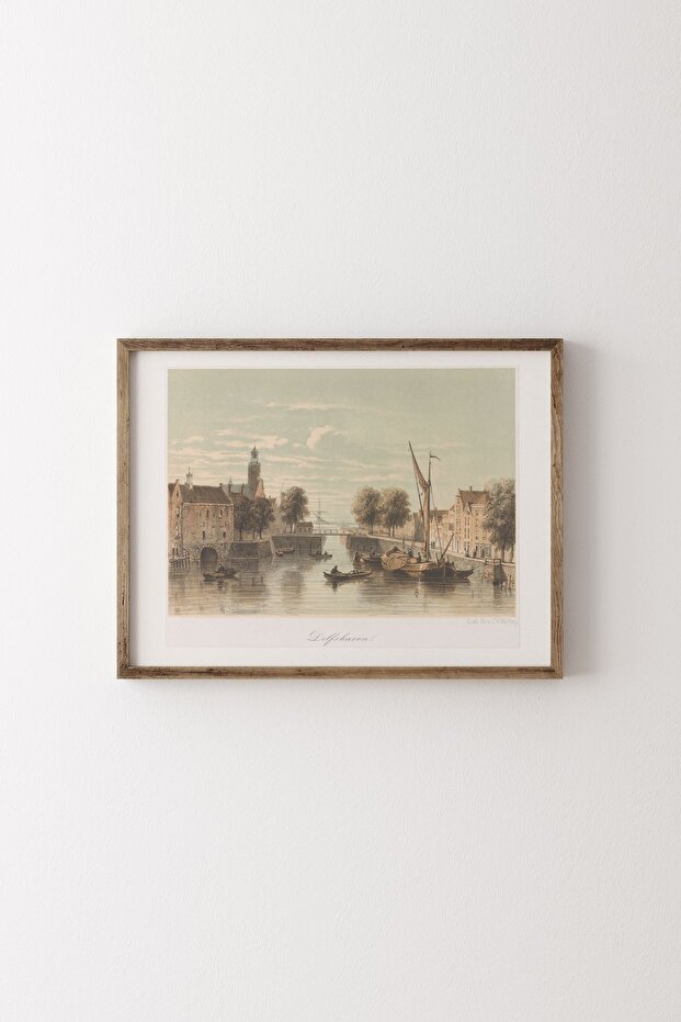 Delfshaven - إطار خشبي منقوش