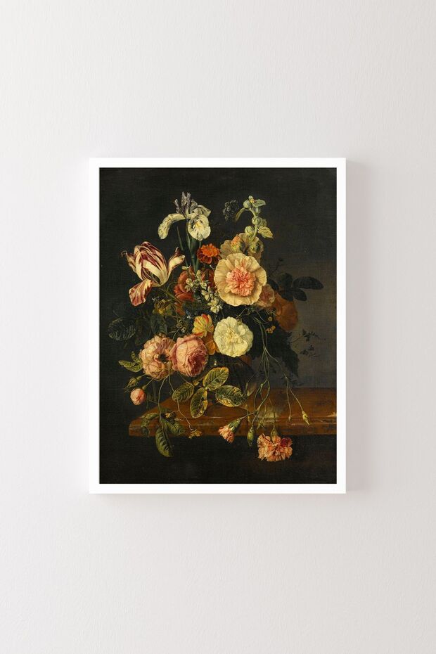 Flowers - White Frame - 1